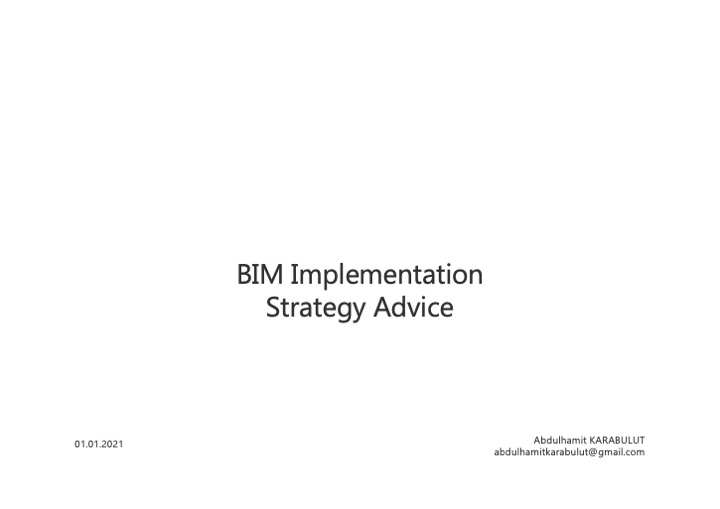 BIM 实施战略示例演示